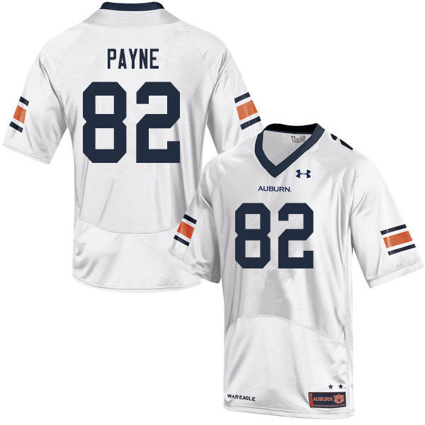 Men #82 Cameron Payne Auburn Tigers College Football Jerseys Sale-White